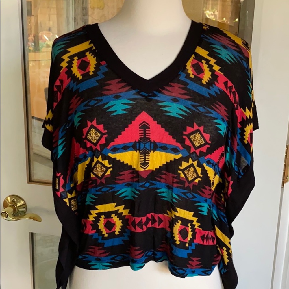 Poetry Tribal Top Semi sheer